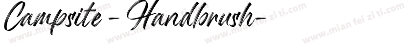 Campsite - Handbrush字体转换